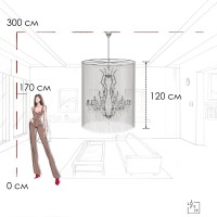 Подвесная люстра LOFT IT Vaille Crystal 10450/1200
