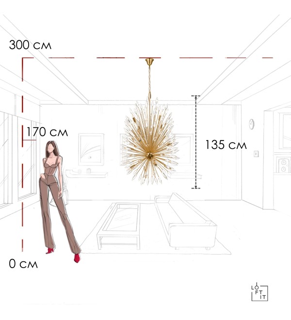 Подвесная люстра LOFT IT Splash 10418/12