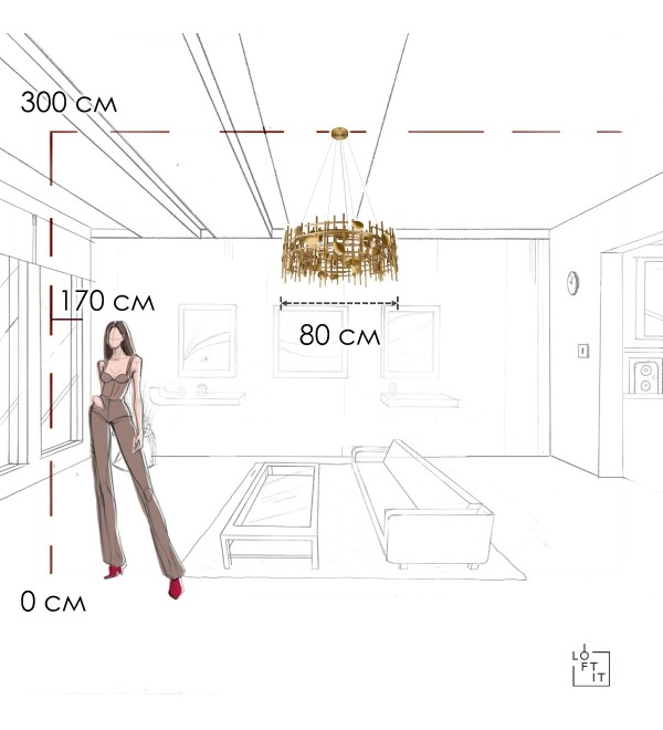 Подвесной светильник LOFT IT Escama 10396/800C