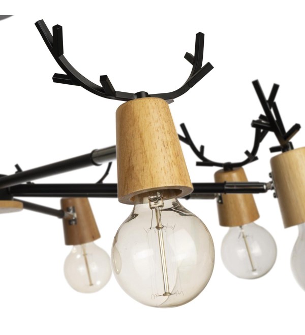 Люстра на штанге LOFT IT Sven 10024/8 Black