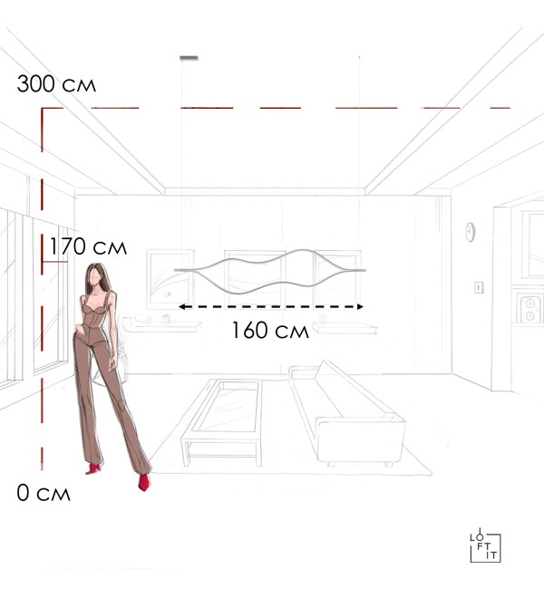 Подвесной светильник LOFT IT Tape Light 10403/1600 SN