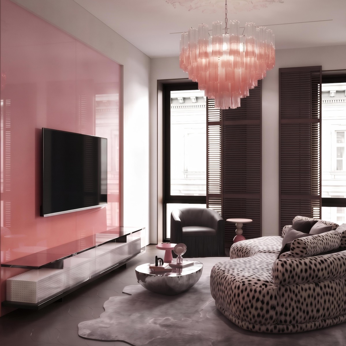 Подвесной светильник LOFT IT Murano 10580/600 Clear pink