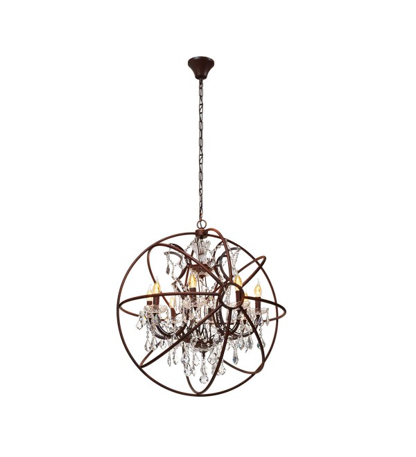 Подвесная люстра LOFT IT Foucaults orb crystal LOFT1897/8
