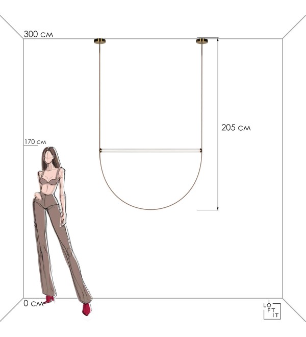 Подвесной светильник LOFT IT Liana 10221/2050