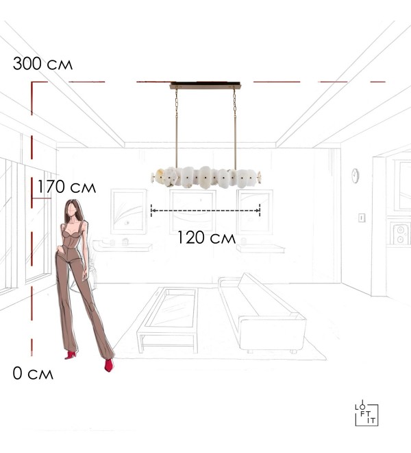 Подвесной светильник LOFT IT Alicante 10248/1200