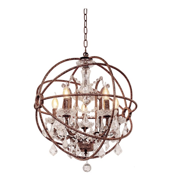 Подвесная люстра LOFT IT Foucaults orb crystal LOFT1897/6