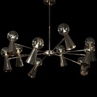 Люстра на штанге LOFT IT Halley 10046/10 Gold