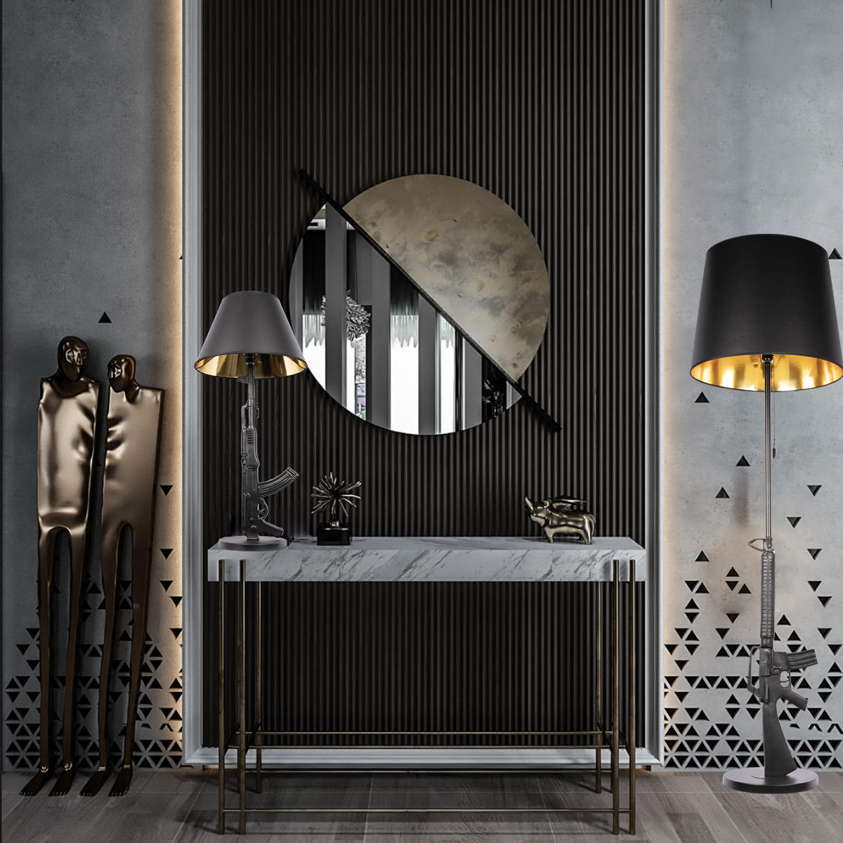 Торшер LOFT IT Arsenal 10136/F Dark grey