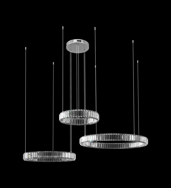 Подвесной светильник LOFT IT Crystal ring 10135/3 Chrome