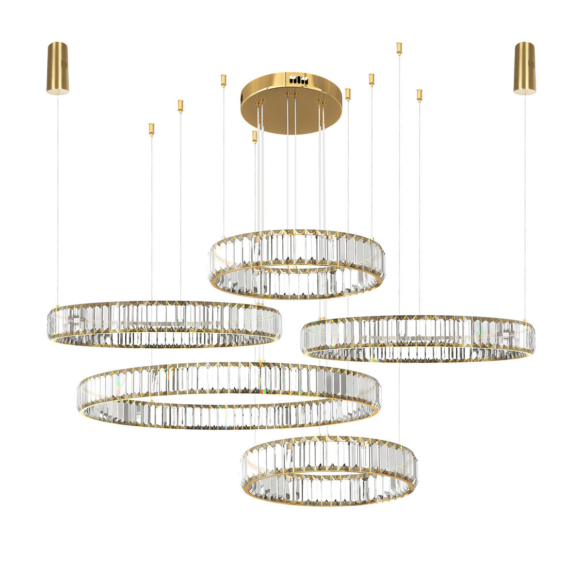 Подвесной светильник LOFT IT Crystal ring 10135/5 Gold