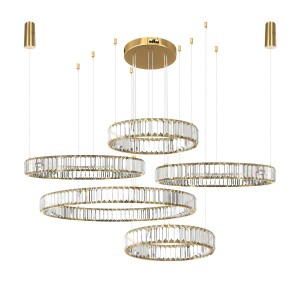 Подвесной светильник LOFT IT Crystal ring 10135/5 Gold