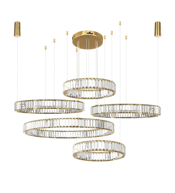 Подвесной светильник LOFT IT Crystal ring 10135/5 Gold