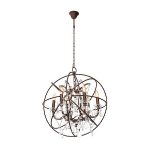 Подвесная люстра LOFT IT Foucaults orb crystal LOFT1897/6