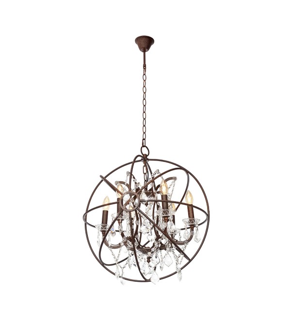Подвесная люстра LOFT IT Foucaults orb crystal LOFT1897/6