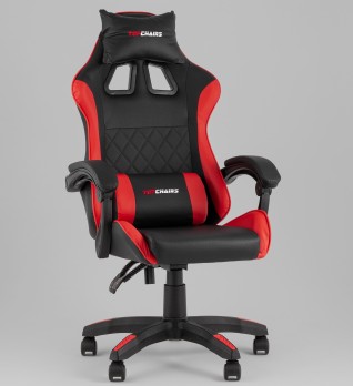 Кресло спортивное TopChairs MG-7043 черно-красный