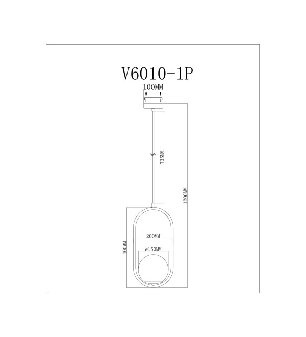 Светильник подвесной Moderli V11585-1P Klaster