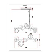 Светильник подвесной Moderli V10802-5P Renny
