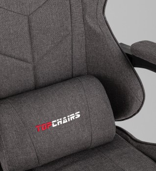 Кресло спортивное TopChairs MG-7036 ткань серый