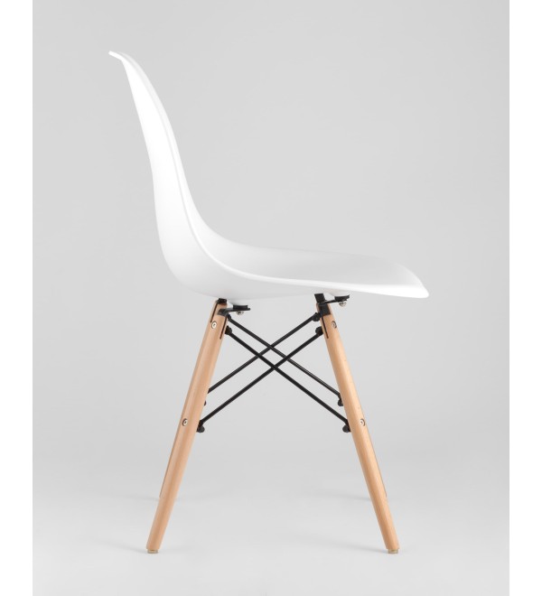 Стул Eames Style DSW белый (разборный каркас)