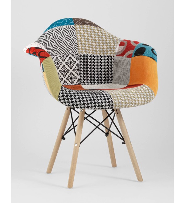 Кресло Eames DSW пэчворк