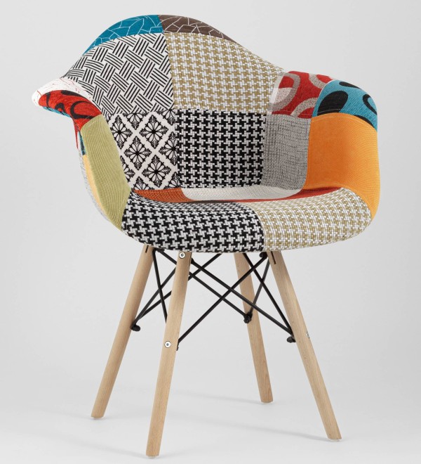 Кресло Eames DSW пэчворк
