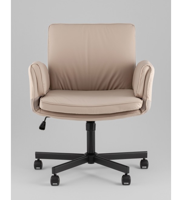 Кресло офисное TopChairs Foldo с откидными подлокотниками бежевое
