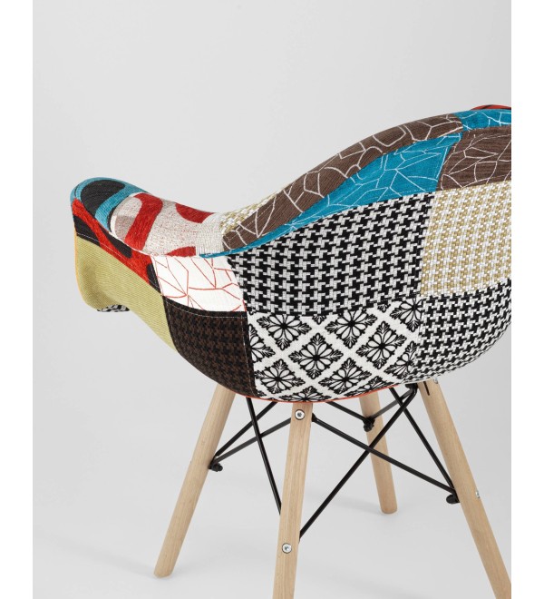 Кресло Eames DSW пэчворк