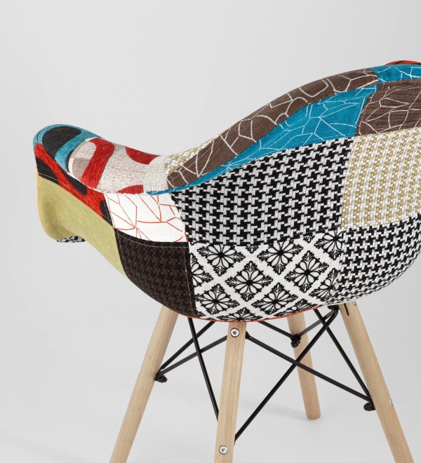 Кресло Eames DSW пэчворк