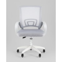 Кресло офисное TopChairs Simple SN серый пластик белый