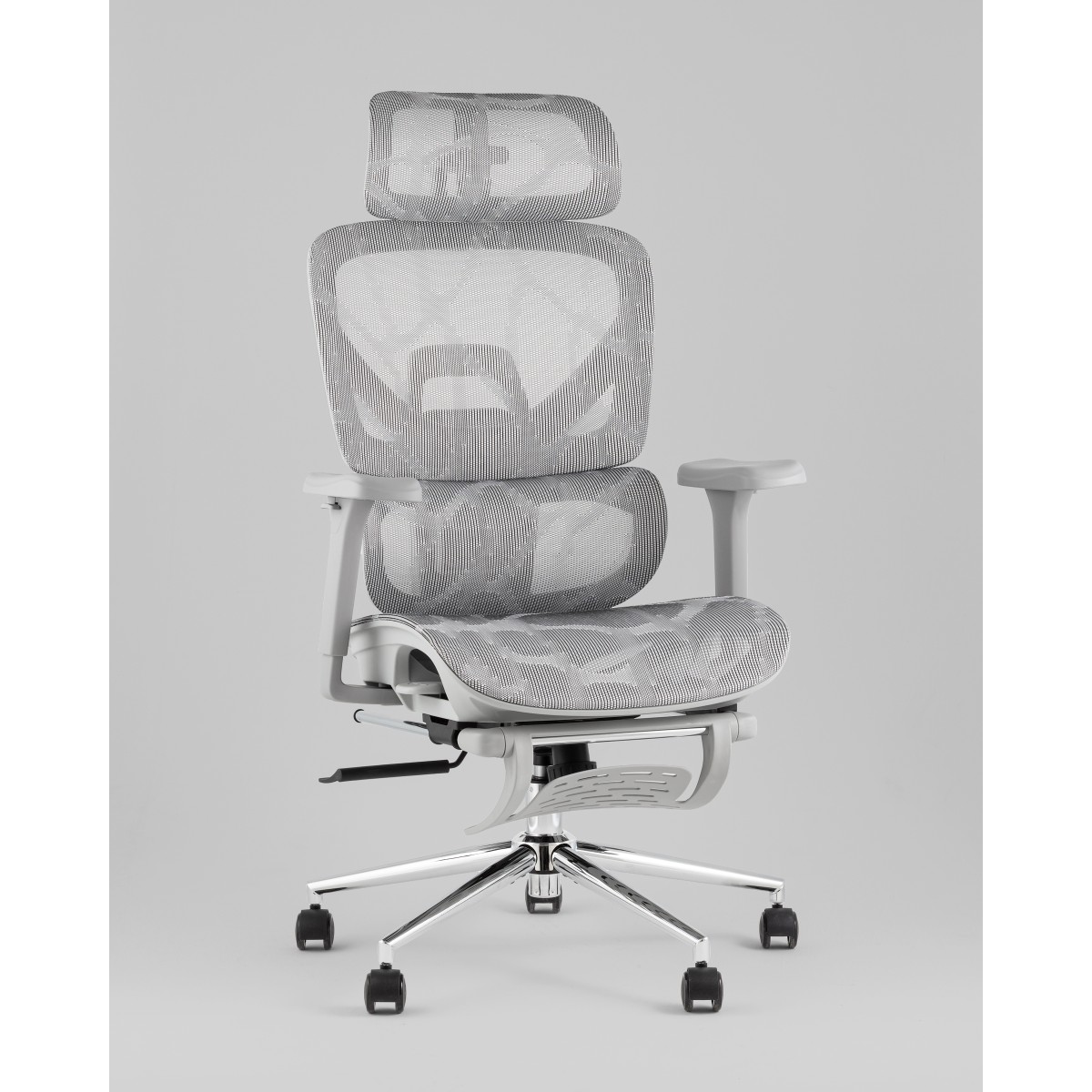 Кресло офисное TopChairs Vertus серая сетка