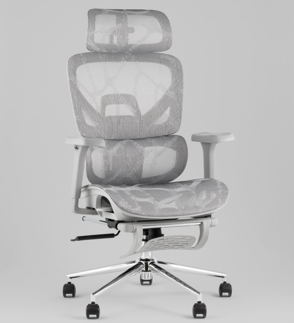 Кресло офисное TopChairs Vertus серая сетка