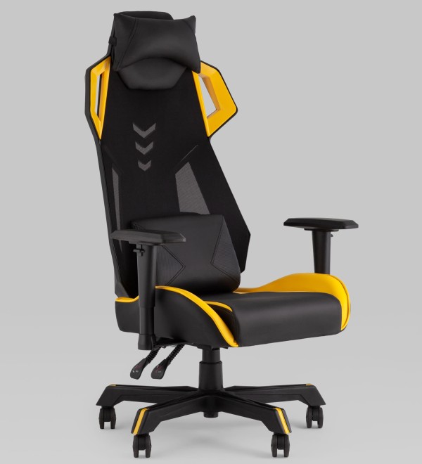 Кресло спортивное TopChairs Рэтчэт желтый
