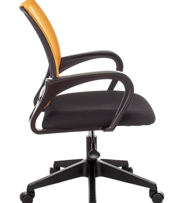 Кресло офисное TopChairs ST-Basic сетка/ткань оранжевый