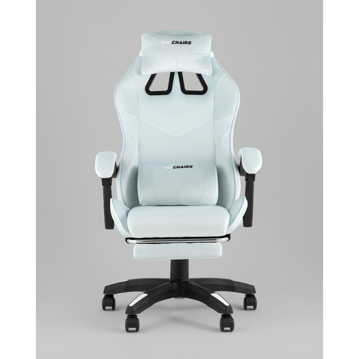 Кресло спортивное TopChairs MG-7019 велюр светло-голубой