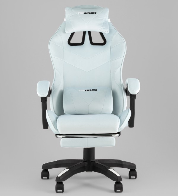 Кресло спортивное TopChairs MG-7019 велюр светло-голубой