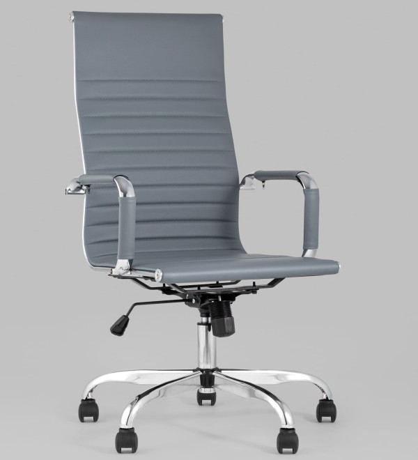 Кресло руководителя TopChairs City серый