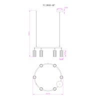 Люстра подвесная Moderli V11603-6P Cora
