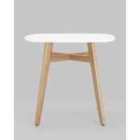 Стол обеденный Target 80*80 белый ножки массив бука
