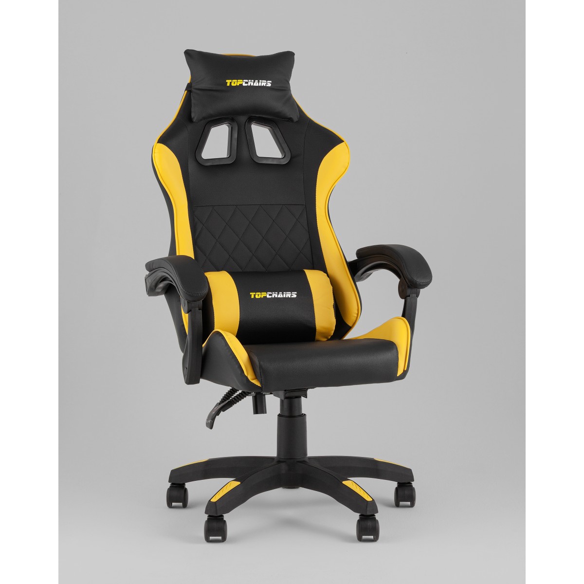 Кресло спортивное TopChairs MG-7043 черно-жёлтый