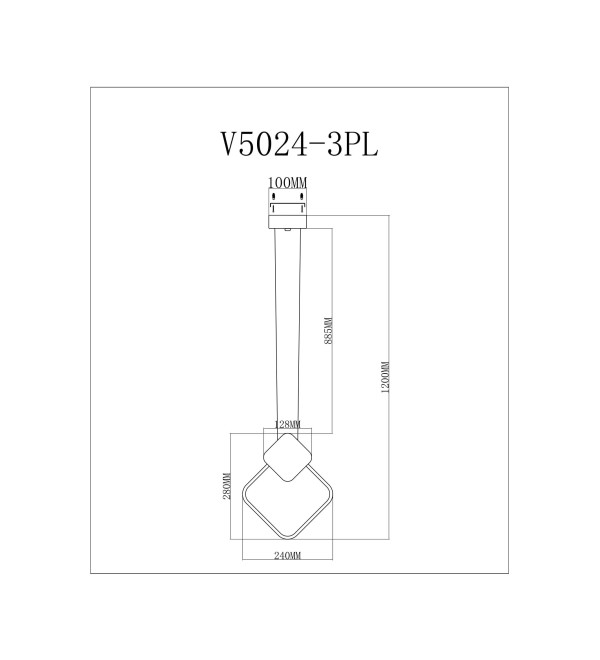 Светодиодный подвесной светильник Moderli V5024-3PL Store