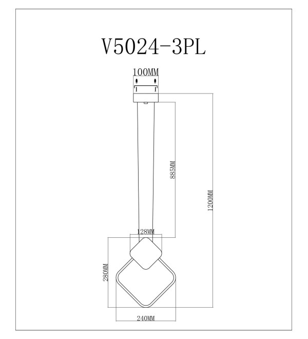 Светодиодный подвесной светильник Moderli V5024-3PL Store