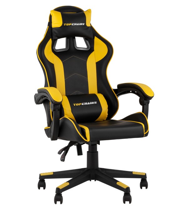 Кресло спортивное TopChairs Shadow черно-желтый