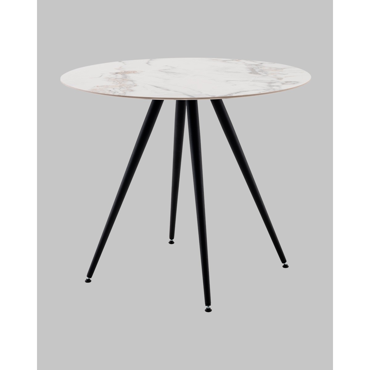 Стол Ники круглый столешница керамика Ice Jade 900