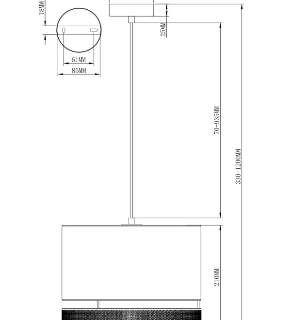 Светильник подвесной Moderli V10629-1P Gela