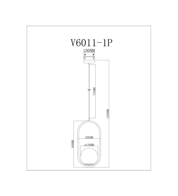 Светильник подвесной Moderli V11586-1P Klaster
