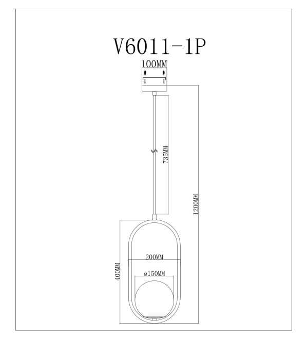 Светильник подвесной Moderli V11586-1P Klaster
