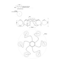 Люстра потолочная Moderli V11802-7C Circle