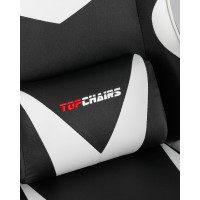 Кресло спортивное TopChairs MG-7019 черно-белый
