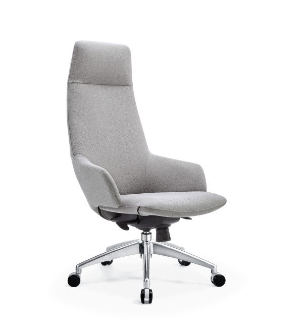 Кресло руководителя TopChairs Bow в ткани серый