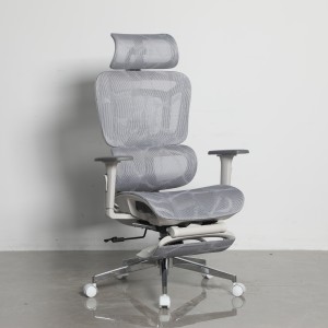 Кресло офисное TopChairs Nimbus белая сетка белый пластик